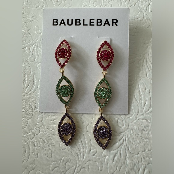 Baublebar Pavé Evil Eye Drop Earrings - Picture 3 of 3